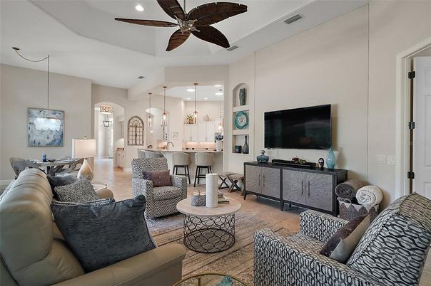 Interior, Kitchen, Living room, Pendant Lights, Recessed Lighting