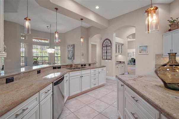Interior, Kitchen, Pendant Lights, Recessed Lighting