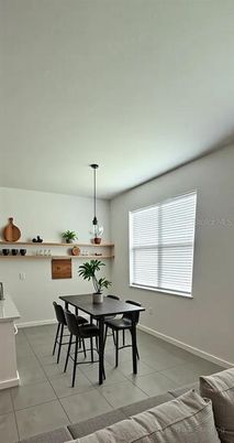 Dining room, Interior, Pendant Lights
