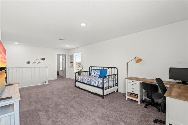 Bedroom, Home Office, Interior, Recessed Lighting