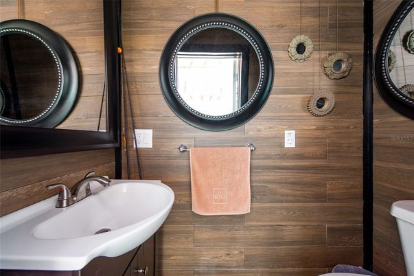 Bathroom, Interior, Wooden Walls