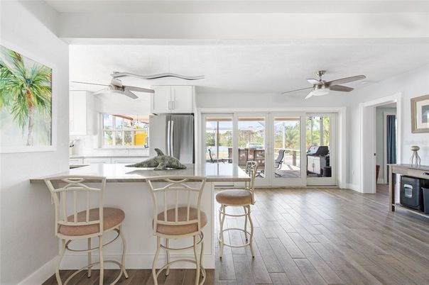 Interior, Kitchen, Wood Texture Flooring