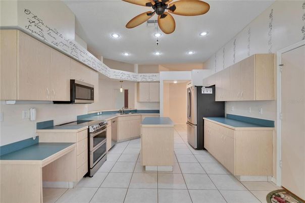 Interior, Kitchen, Pendant Lights, Recessed Lighting