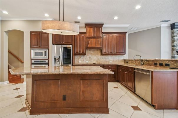 Interior, Kitchen, Pendant Lights, Recessed Lighting, Stainless Steel Appliances