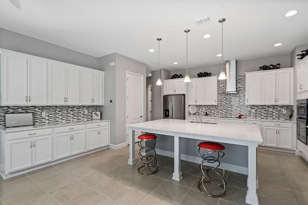 Interior, Kitchen, Pendant Lights, Recessed Lighting, Stainless Steel Appliances