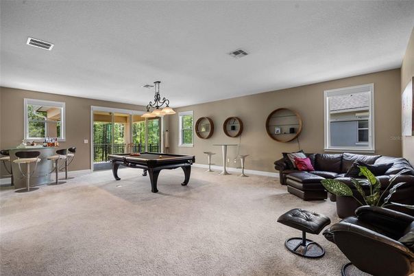 Billiard Table, Game Room, Interior, Living room, Pendant Lights