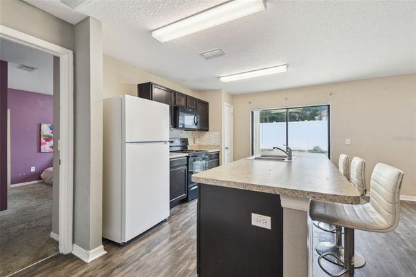 Interior, Kitchen, Wood Texture Flooring