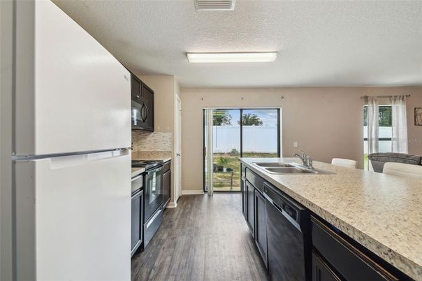 Interior, Kitchen, Wood Texture Flooring