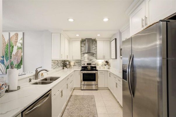 Interior, Kitchen, Recessed Lighting, Stainless Steel Appliances