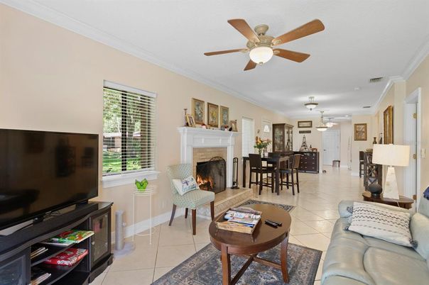 Dining room, Fireplace, Interior, Living room