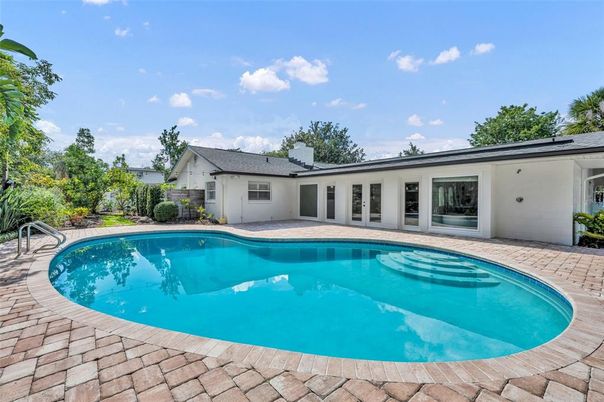 Exterior, Pool, Solar Panels
