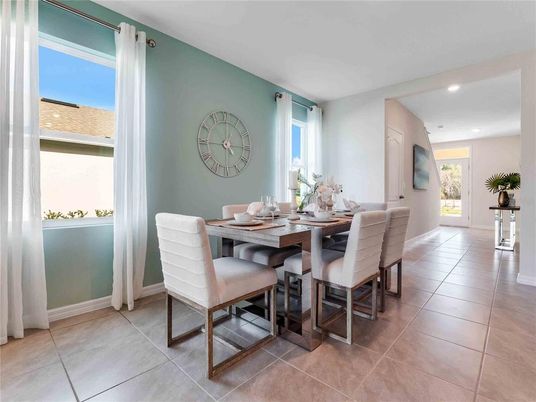 Dining room, Interior, Recessed Lighting
