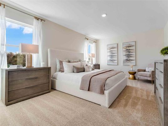 Bedroom, Interior, Recessed Lighting