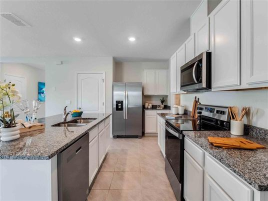 Interior, Kitchen, Recessed Lighting, Stainless Steel Appliances