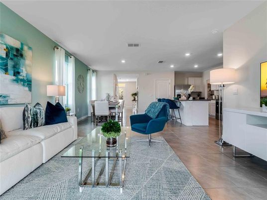 Dining room, Interior, Kitchen, Living room, Recessed Lighting