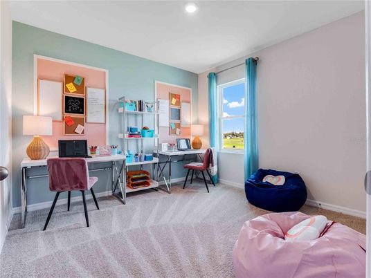 Home Office, Interior, Recessed Lighting