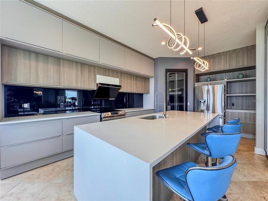 Interior, Kitchen, Pendant Lights, Stainless Steel Appliances