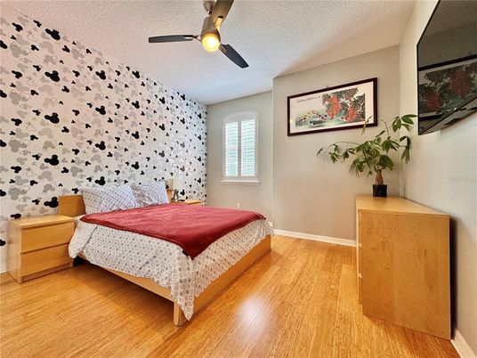 Bedroom, Interior, Wood Texture Flooring