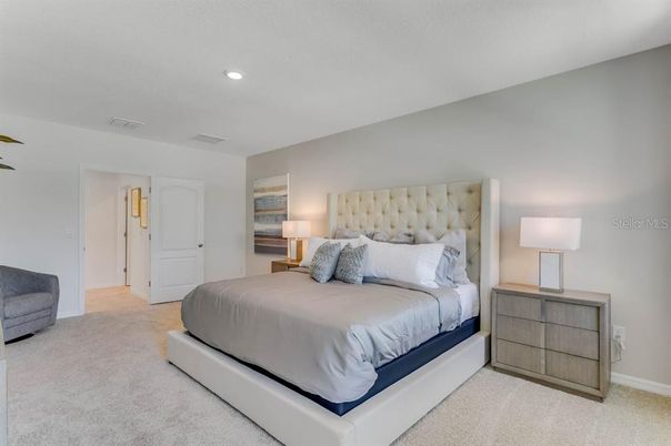 Bedroom, Interior, Recessed Lighting