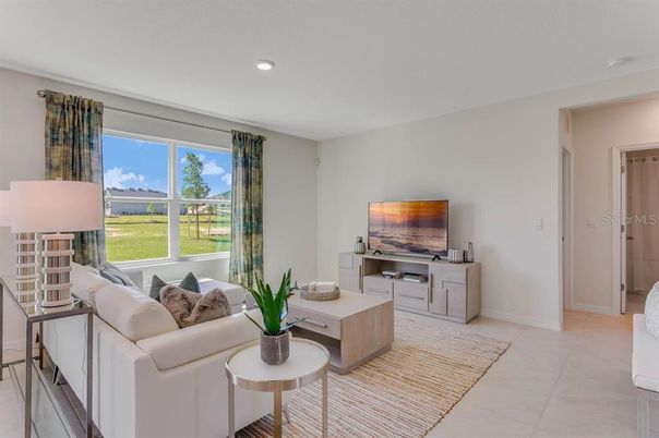 Interior, Living room, Recessed Lighting