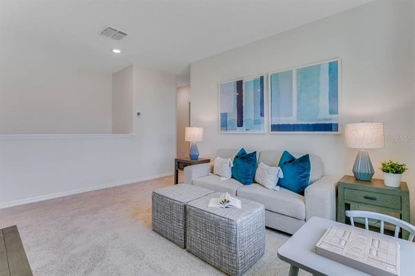 Interior, Living room, Recessed Lighting