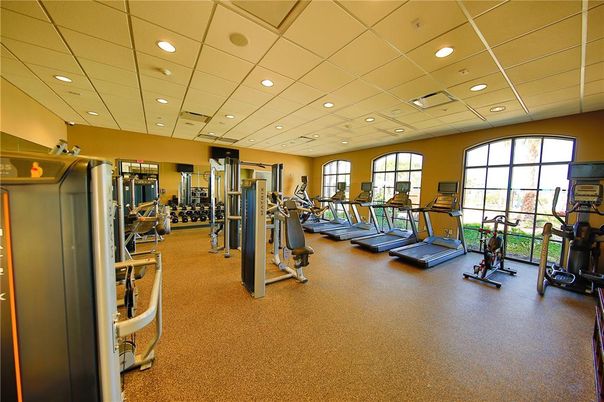 Fitness Equipment, Gym, Interior, Recessed Lighting