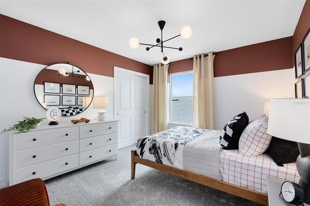 Bedroom, Interior, Pendant Lights, Water