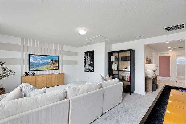 Interior, Living room, Recessed Lighting