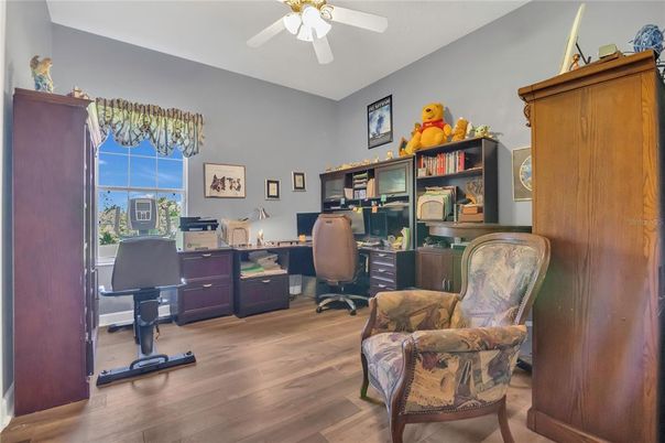 Home Office, Interior, Wood Texture Flooring