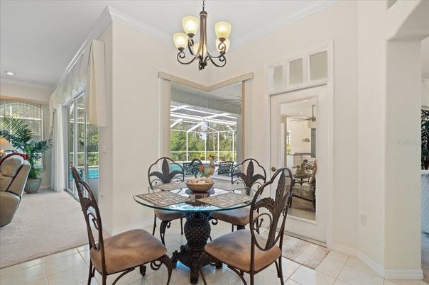 Chandelier, Dining room, Interior, Recessed Lighting