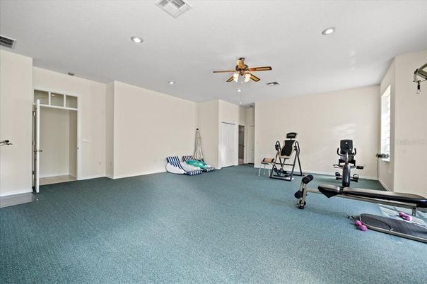 Fitness Equipment, Interior, Recessed Lighting