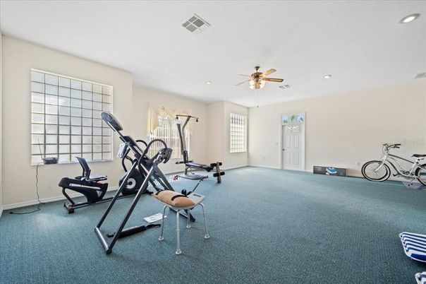 Fitness Equipment, Interior, Recessed Lighting