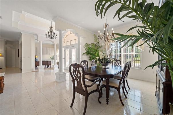 Chandelier, Dining room, Interior
