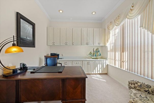 Home Office, Interior, Recessed Lighting