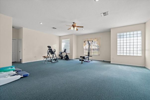 Fitness Equipment, Interior, Recessed Lighting