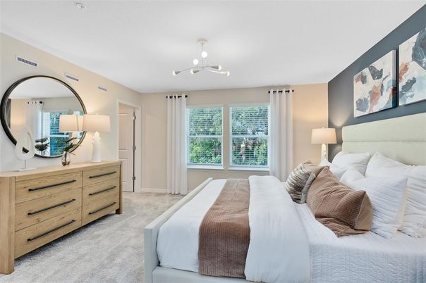 Bedroom, Interior, Pendant Lights