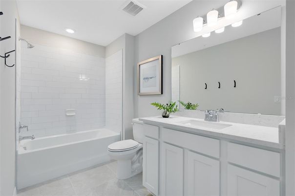 Bathroom, Dual Sink Vanities, Interior, Recessed Lighting
