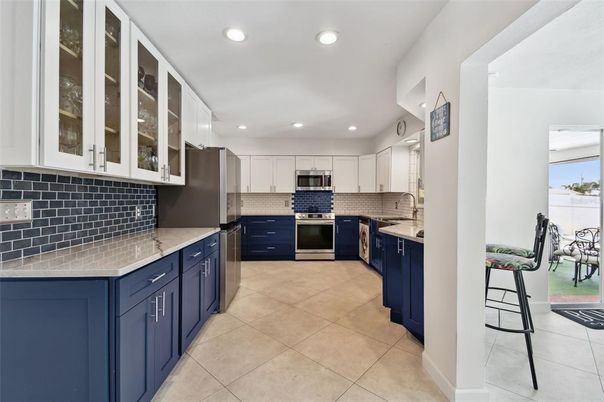 Interior, Kitchen, Recessed Lighting, Stainless Steel Appliances