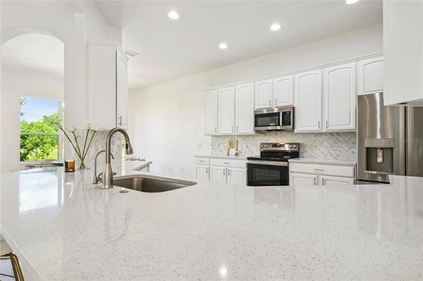 Interior, Kitchen, Recessed Lighting, Stainless Steel Appliances