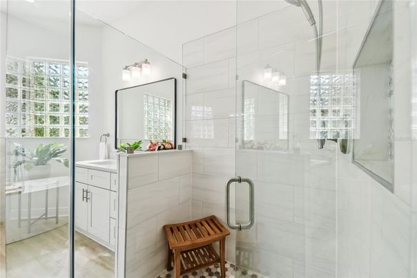 Bathroom, Glass Shower, Interior