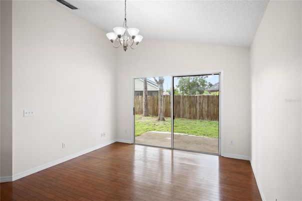 Chandelier, Empty room, Interior, Wood Texture Flooring