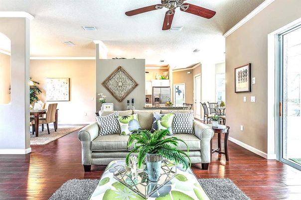 Dining room, Interior, Kitchen, Living room, Wood Texture Flooring