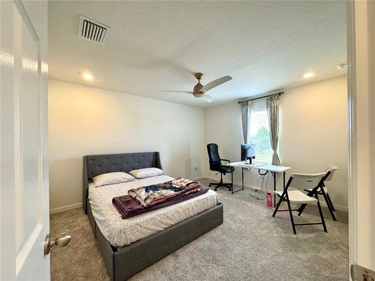 Bedroom, Home Office, Interior, Recessed Lighting