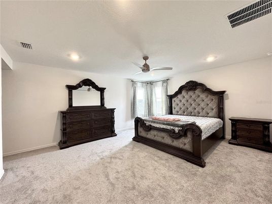 Bedroom, Interior, Recessed Lighting