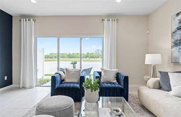 Interior, Living room, Recessed Lighting
