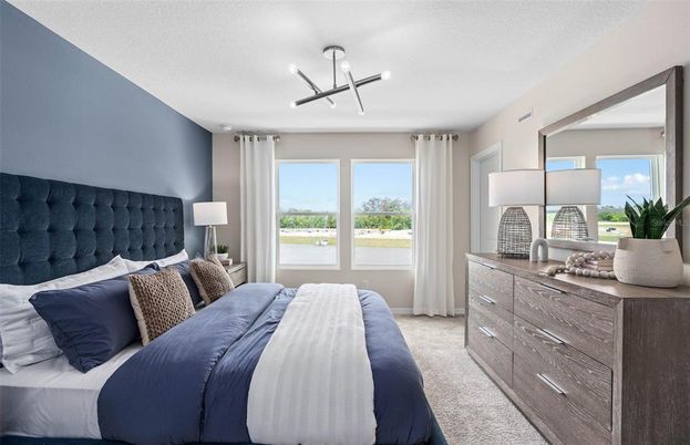 Bedroom, Interior, Pendant Lights