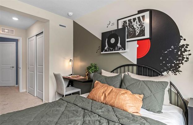 Bedroom, Home Office, Interior, Recessed Lighting