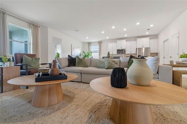 Interior, Kitchen, Living room, Recessed Lighting, Stainless Steel Appliances