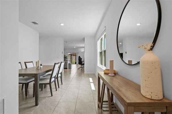 Dining room, Interior, Recessed Lighting