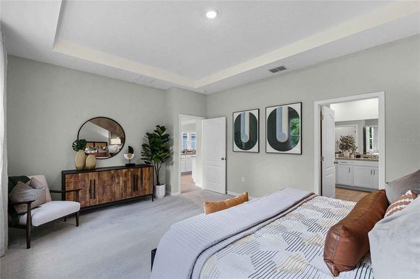Bedroom, Interior, Recessed Lighting